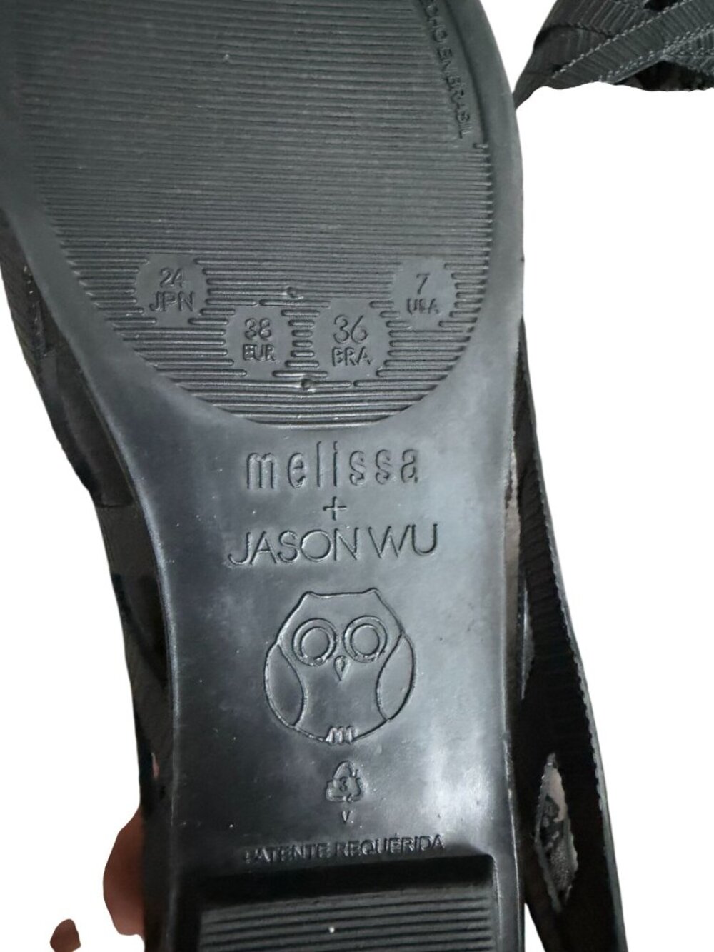 MELISSA x Jason Wu Black Sculpted Ballet Flats Size US 7 - Picture 2 of 7